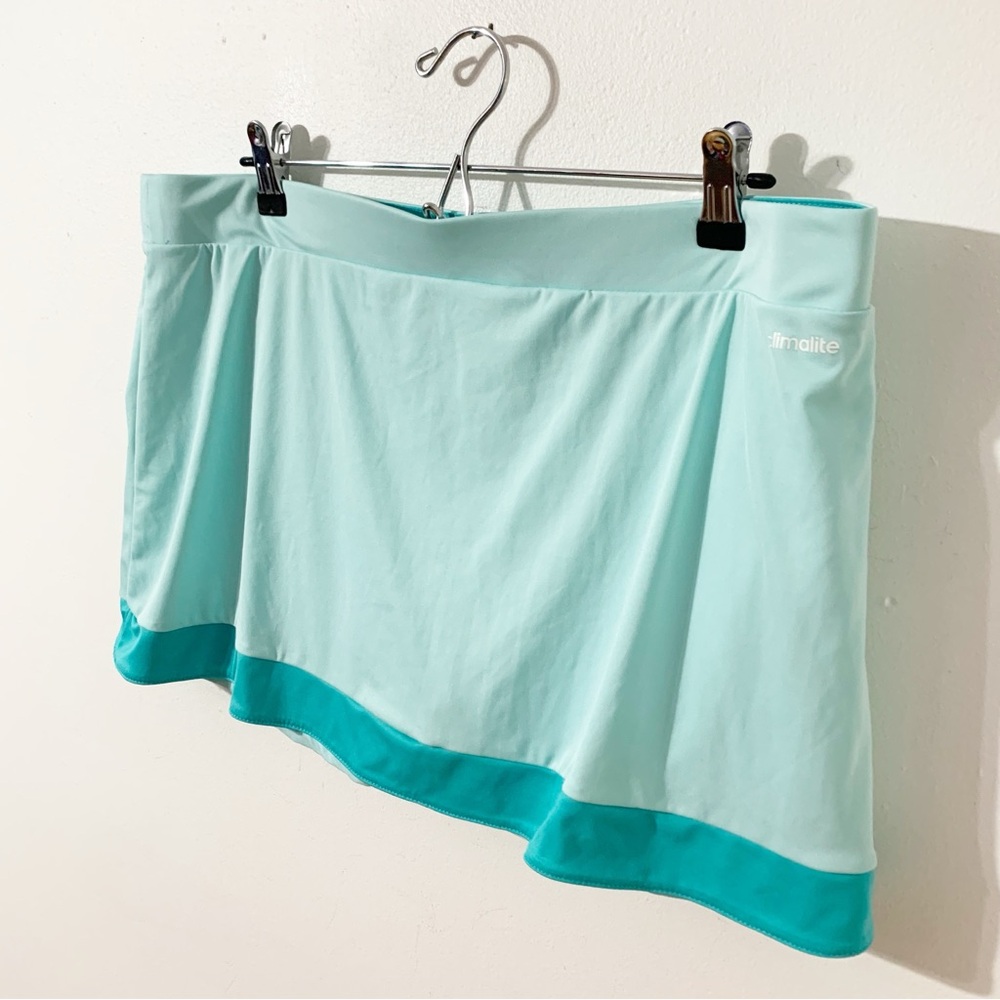 adidas Climalite Athletic Tennis Running Skirt Contrasting Band Shorts Lining - Picture 4 of 11